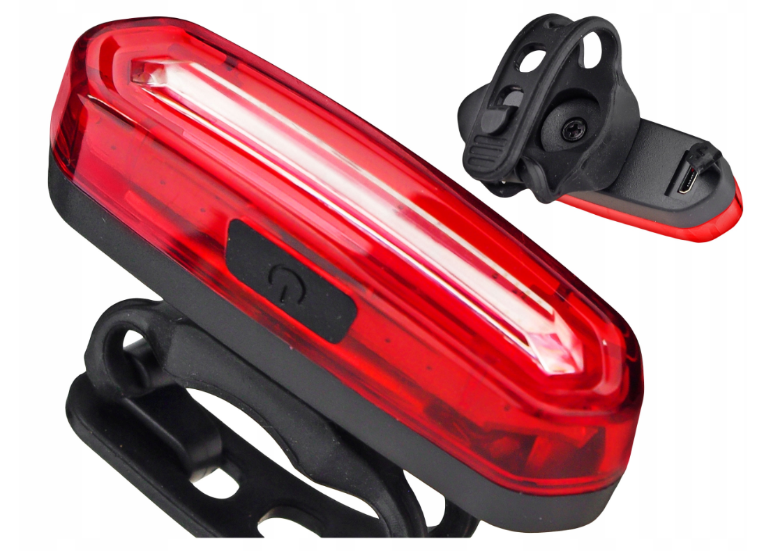 Fietslamp Rood + Blauw + Roze oplaadbaar - Extra helder Fietslamp Rood + Blauw + Roze oplaadbaar - Extra helder